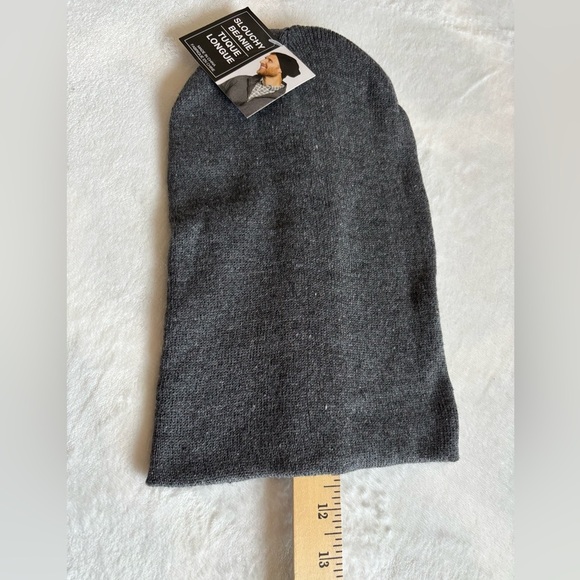 New Greenbrier international inc. Hat Gray Slouchy Knit Beanie Unisex OS - Picture 2 of 5